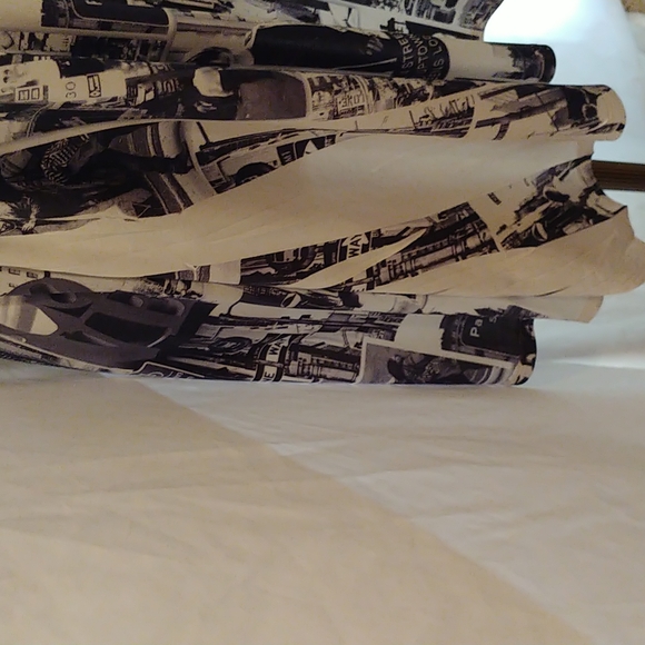 New York printed blouse sz large women's crystals decoration bodice - Picture 5 of 7